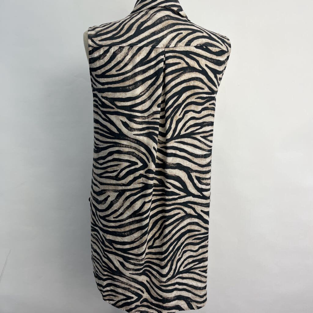 Joie Sleeveless Animal Print Shirt