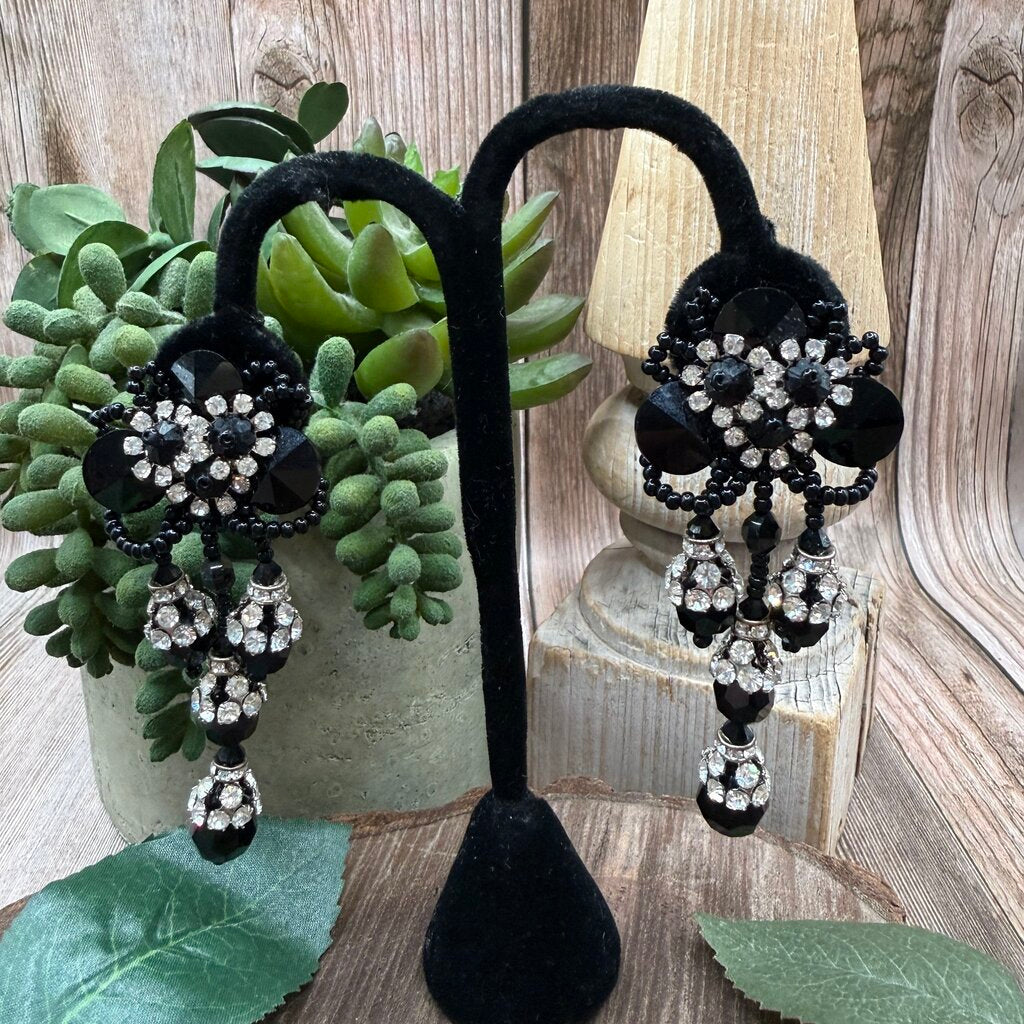 Vintage Lois Ann Flower Earrings