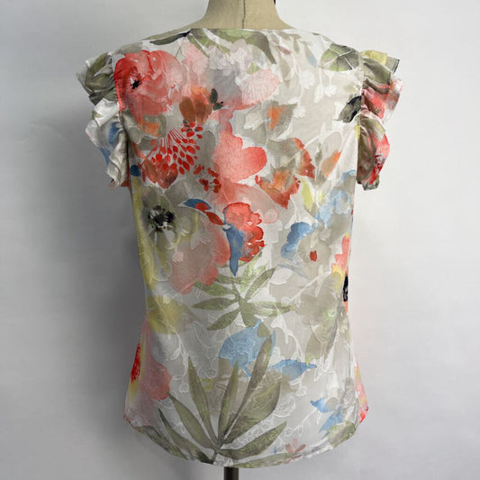 Frank Lyman Sleeveless Floral Shirt