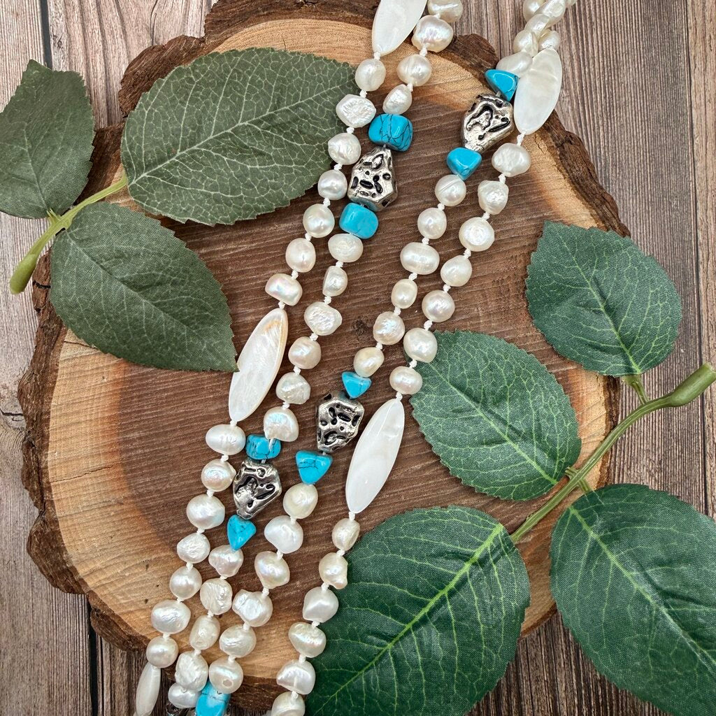 Pearl & Stone Necklace