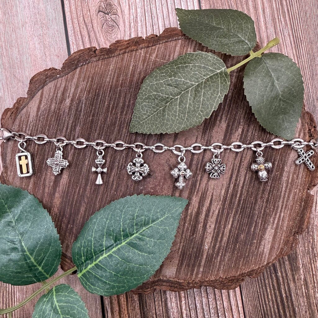 Brighton Cross Charms Bracelet