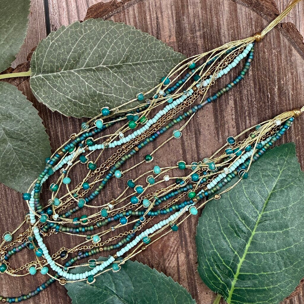 Marquet Crystal & Stone Necklace