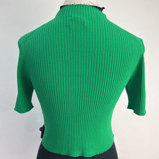 Maje S/s Crop Sweater