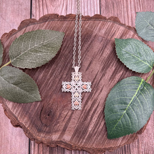 Black Hills Gold Cross Necklace