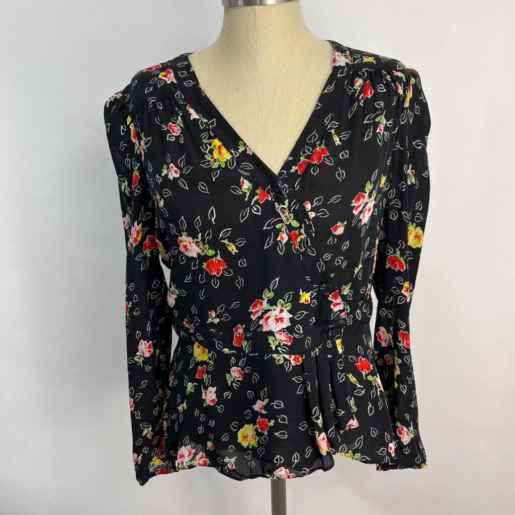 Veronica Beard Silk Floral Blouse