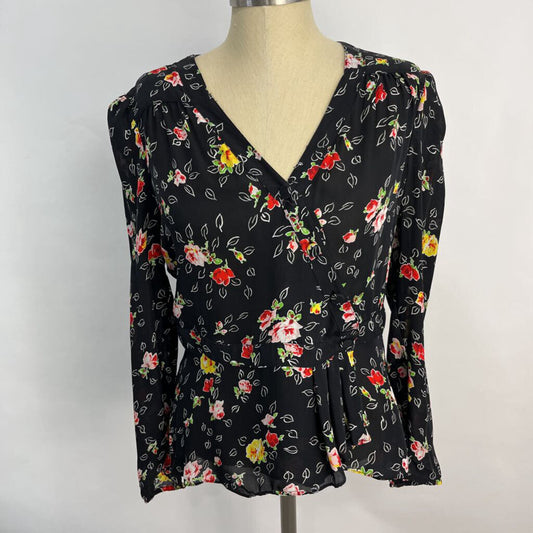 Veronica Beard Silk Floral Blouse
