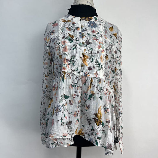 Anthropologie L/s Floral Shirt