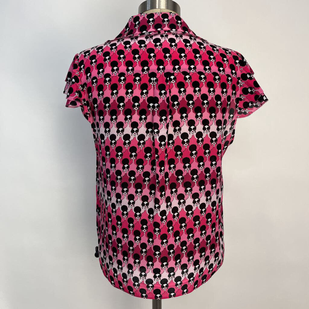 Alice + Olivia S/s Silk Shirt