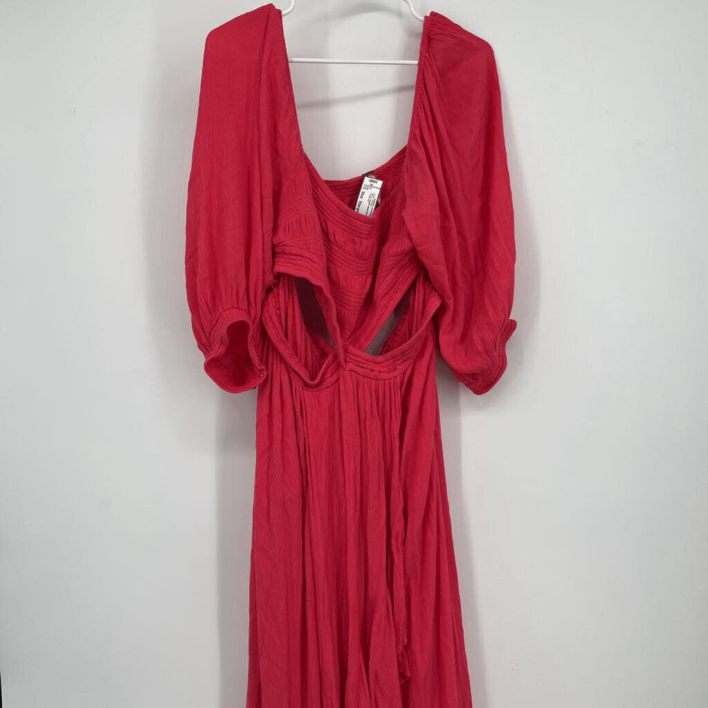 FP L/s Gauze Maxi Dress