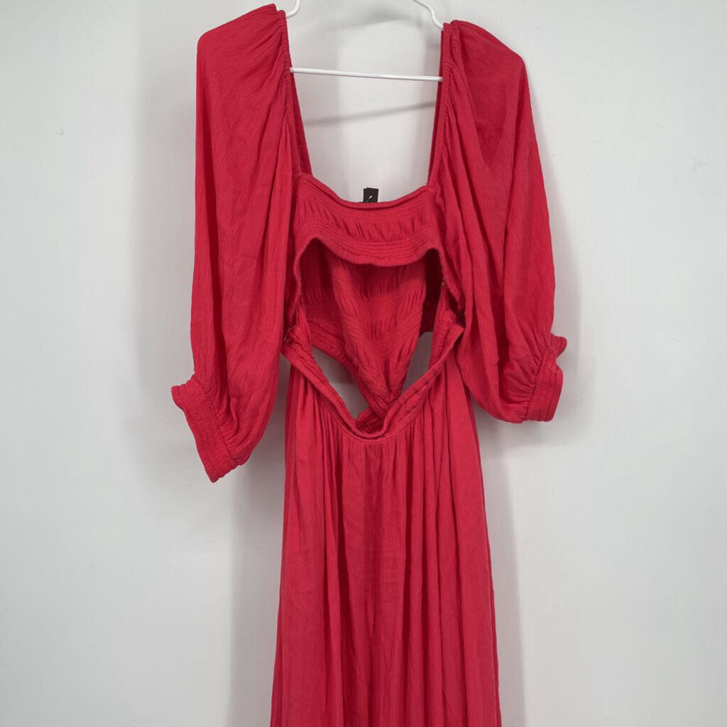 FP L/s Gauze Maxi Dress