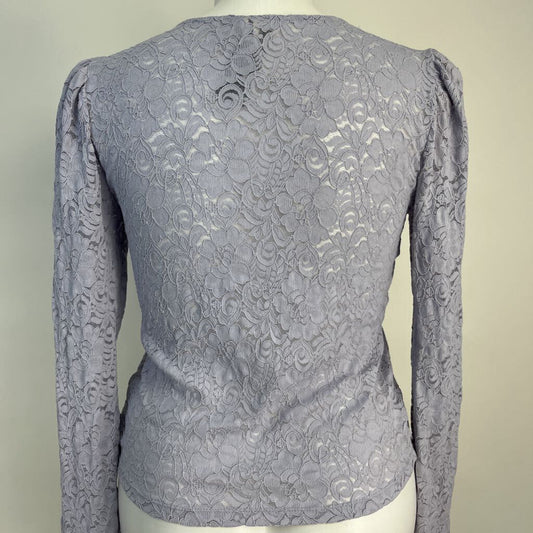 Anthropologie L/s Crochet Shirt