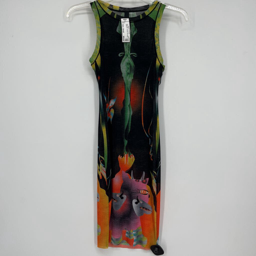 Skims Slvls Obsidian Print Dress