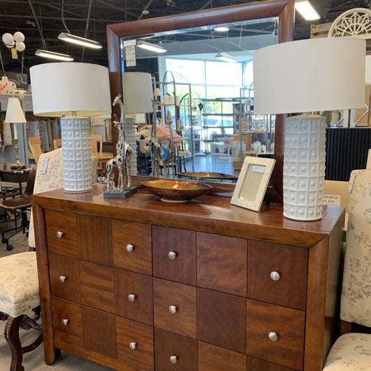 Two-Tone Dresser w/ Mirror AS IS