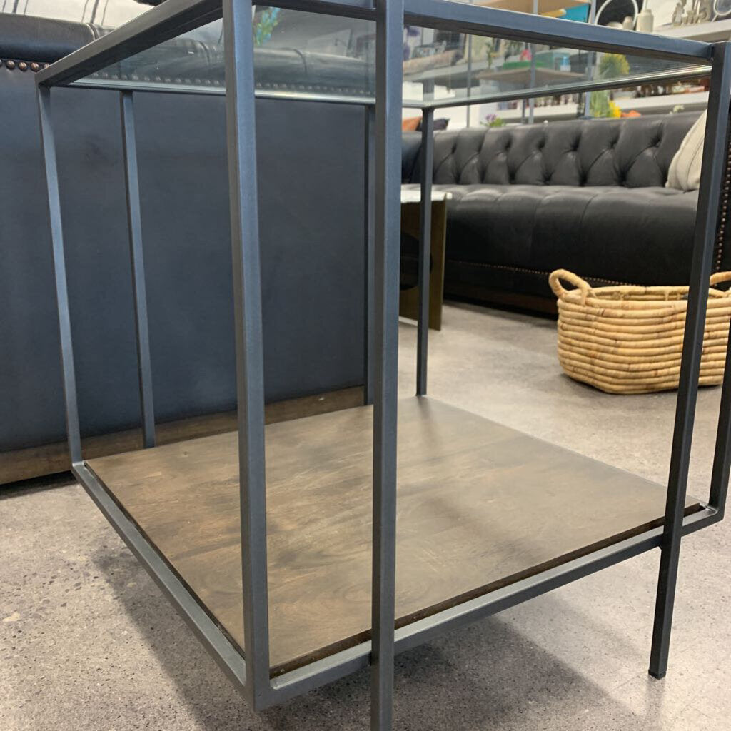 Shadow-box Style End Table