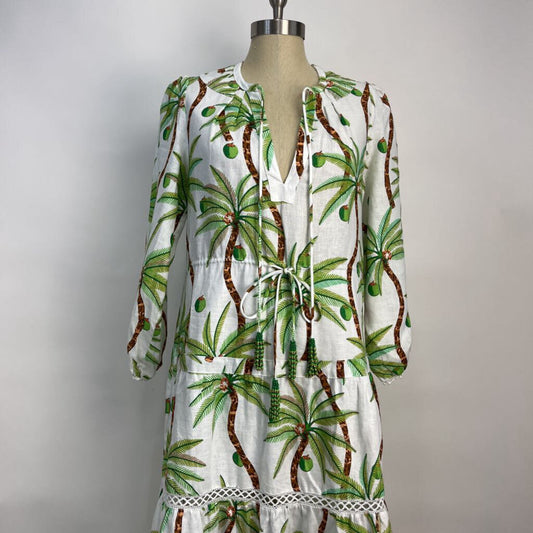 Farm Rio L/s Linen Dress