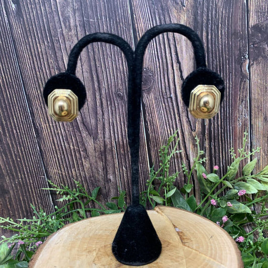 14k Octagon Earrings