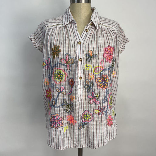 Pilcro S/s Stripe Shirt