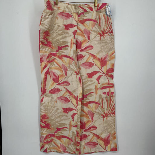 Chicos Linen Floral Pant