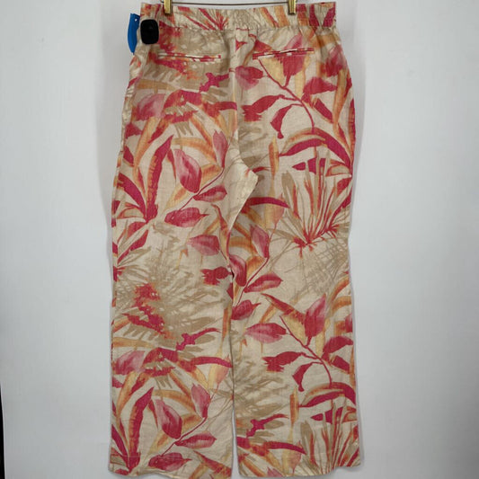 Chicos Linen Floral Pant