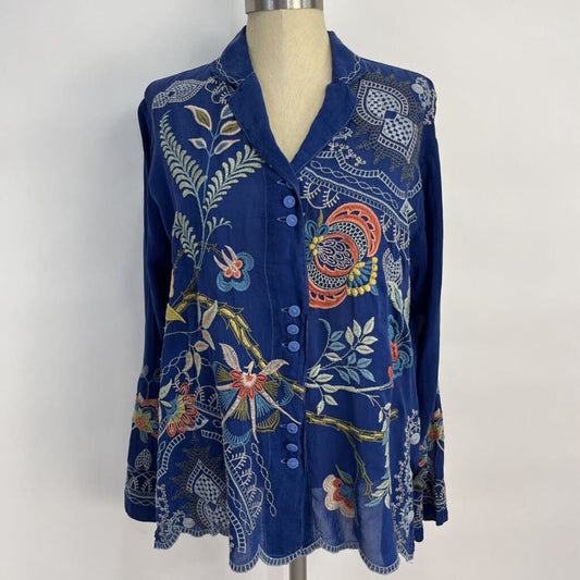 Johnny Was L/s Floral Shirt