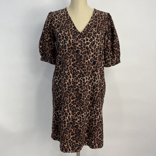 Evereve S/s Animal Print Dress