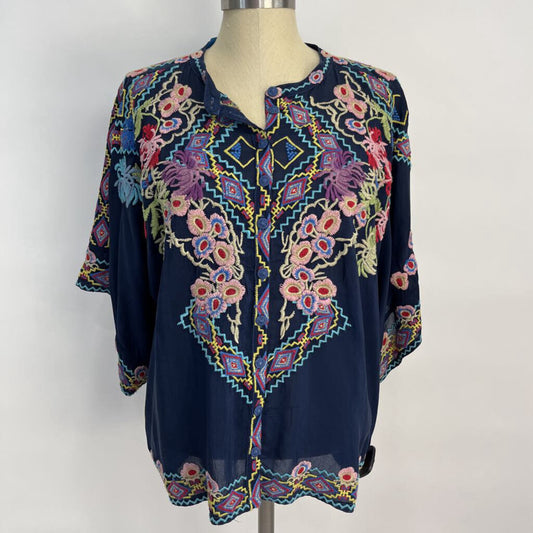 Johnny Was L/s Floral Shirt