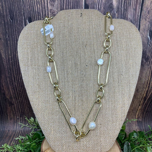 Kendra Scott Pearl Chain Necklace