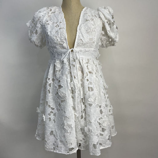 Mainstrip Floral Applique Dress