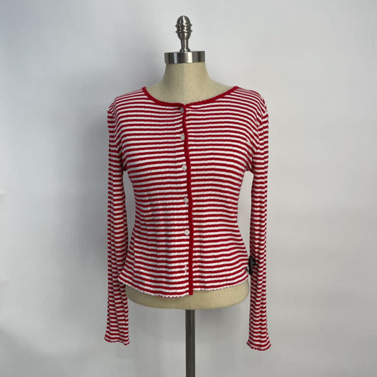 J. Crew L/s Striped Cardigan