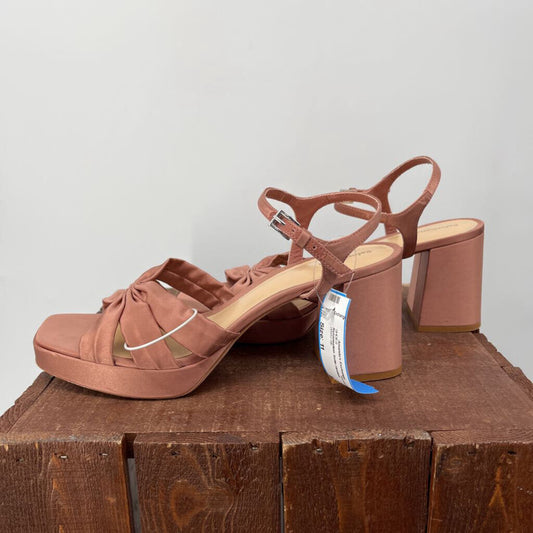 Reformation Satin Heeled Sandal