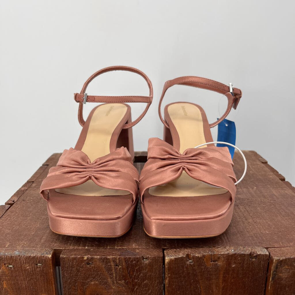 Reformation Satin Heeled Sandal