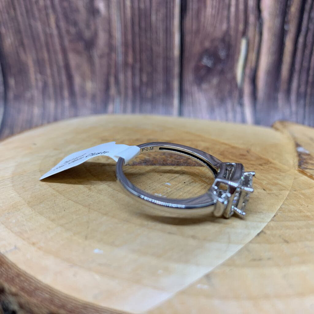 Sterling Gem Cluster Ring