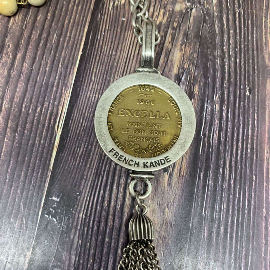 French Kande Coin Necklace