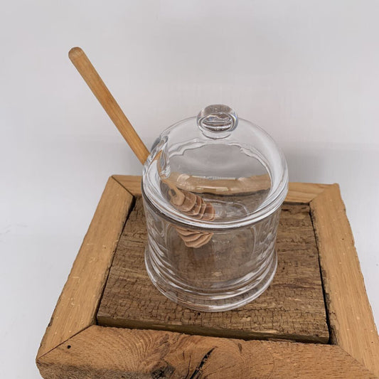 Glass Honey Jar w/ Dipper