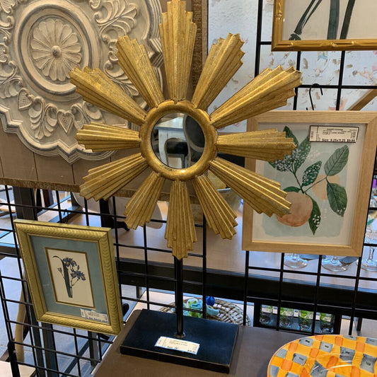 Starburst Mirror on Stand