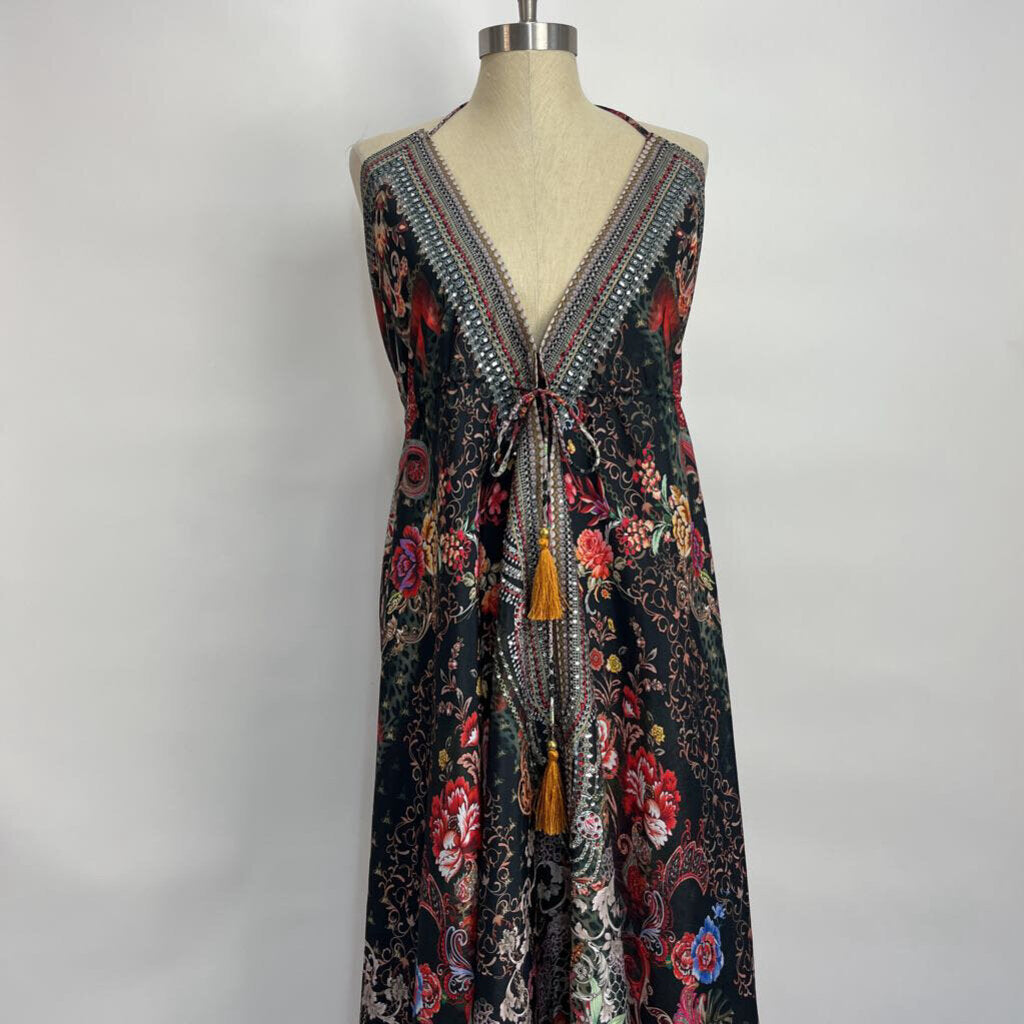 True Colours Floral Halter Maxi Dress