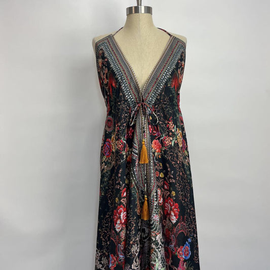 True Colours Floral Halter Maxi Dress