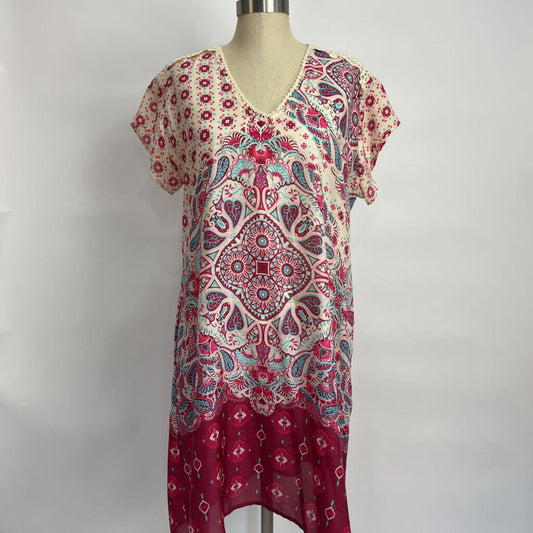 Johnny Was S/s Silk Dress