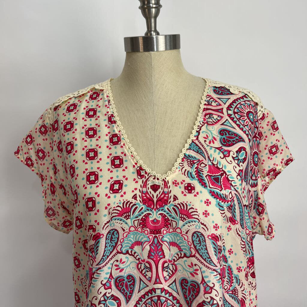 Johnny Was S/s Silk Dress