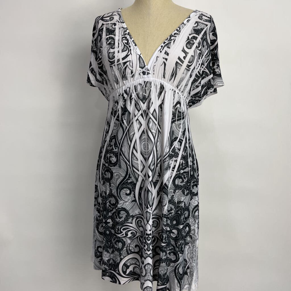 Dots cap slv Dress