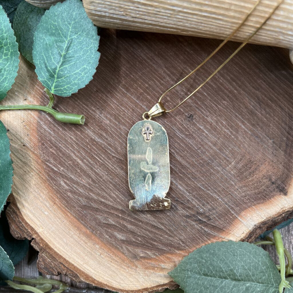 Egyptian Cartouche Necklace AS IS
