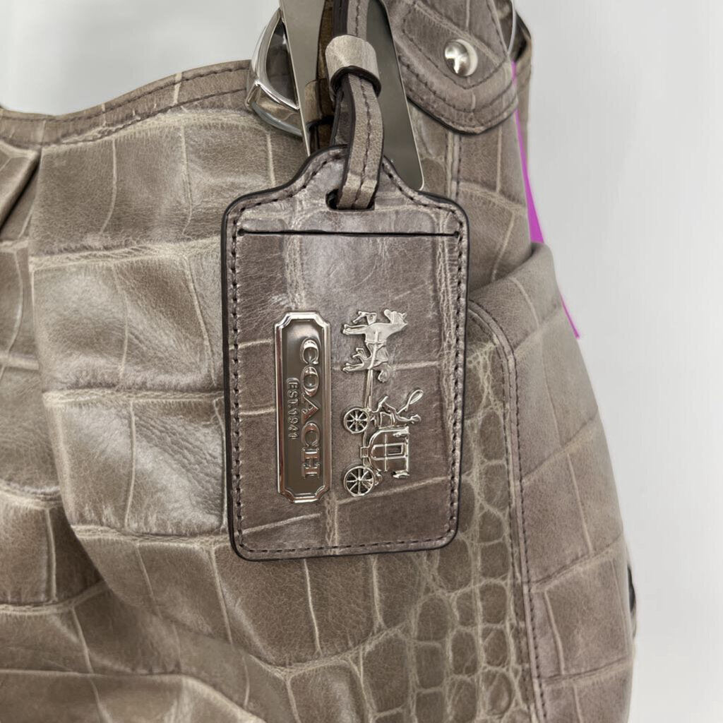 Coach Madison Croc Leather Handbag