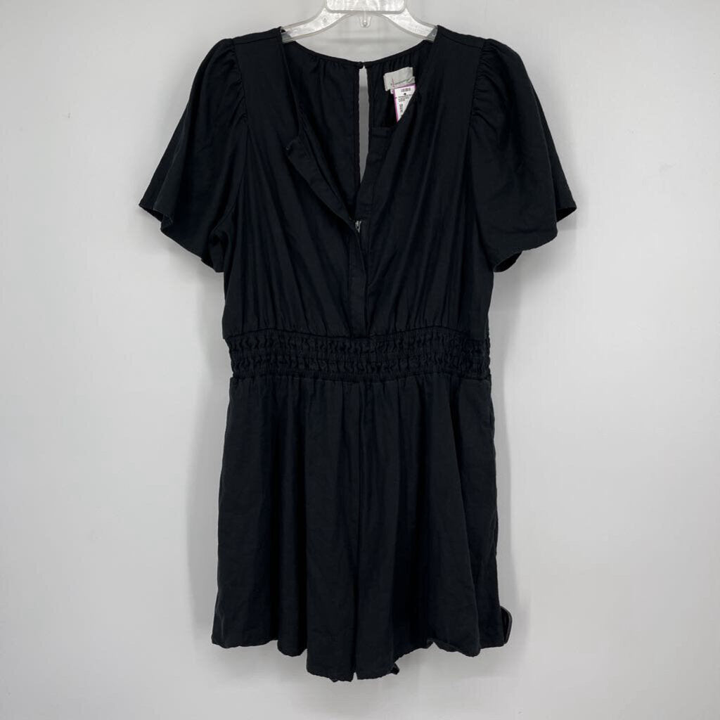Anthropologie S/s Linen Romper