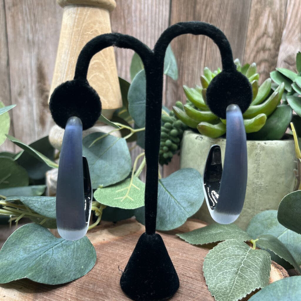 Alexis Bittar Lucite Hoop Earrings