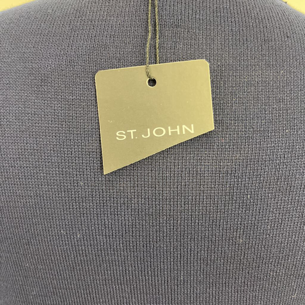 St John 3/4 Slv Stripe Sweater