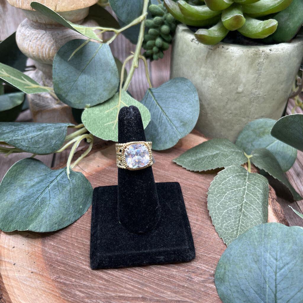 Sterling CZ Statement Ring