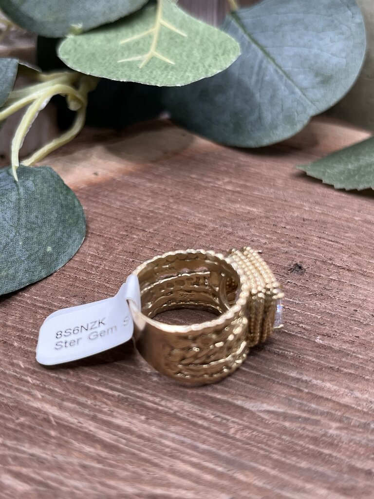 Sterling CZ Statement Ring