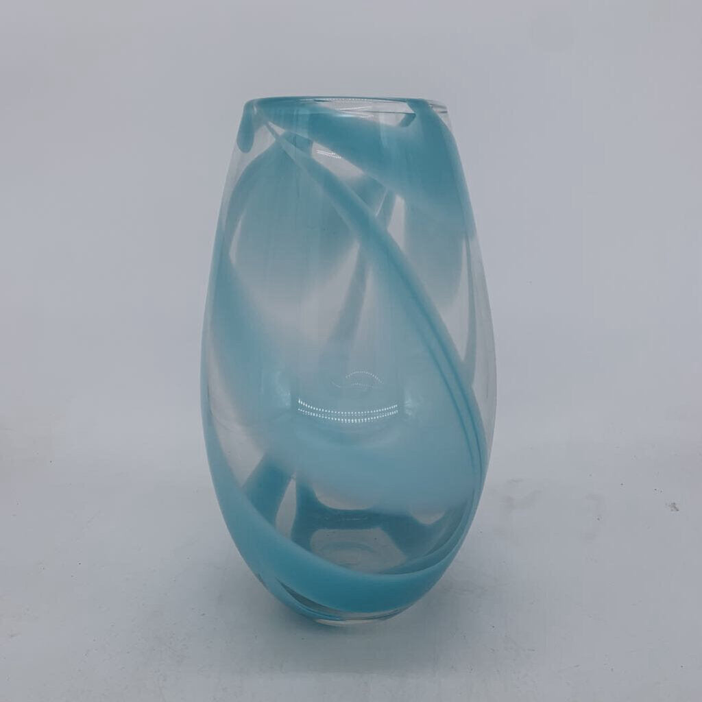 Glass Swirl Vase