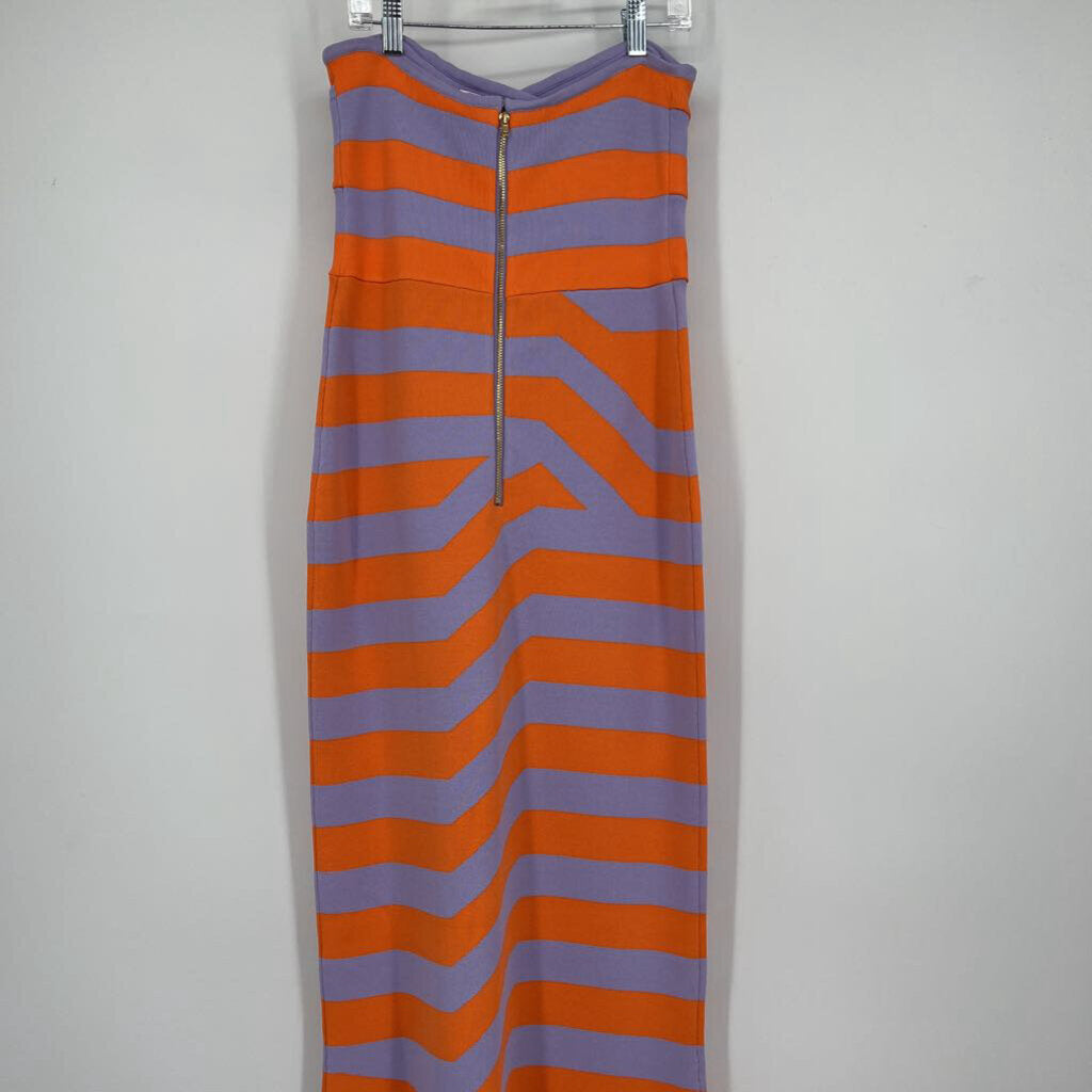 The Wolf Gang Strapless Stripe Dress