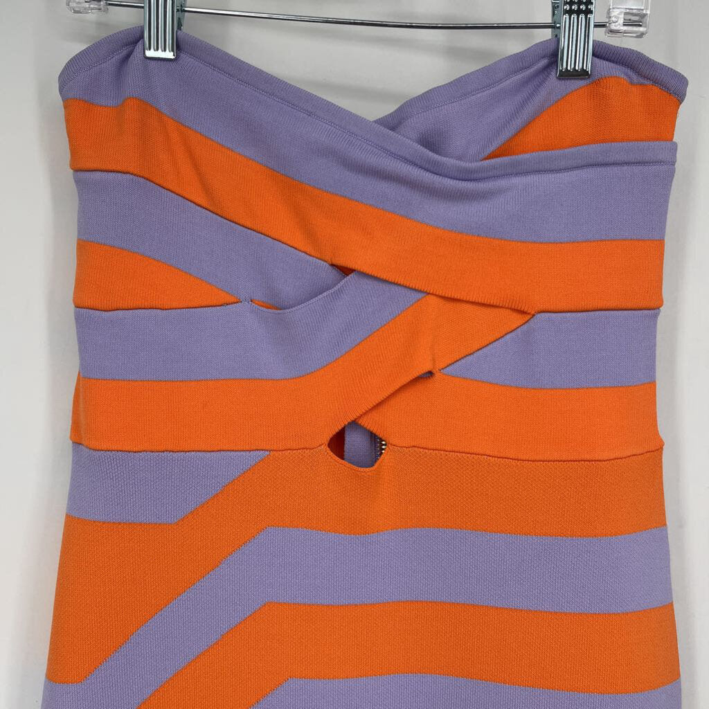 The Wolf Gang Strapless Stripe Dress